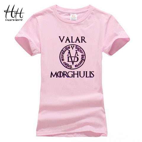 Women  Style Slim Fit Valar Morghulis T-shirt