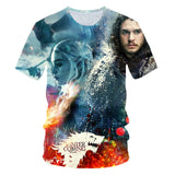 Jon Snow 3D Printed T-shirt
