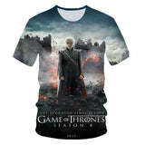 Jon Snow 3D Printed T-shirt